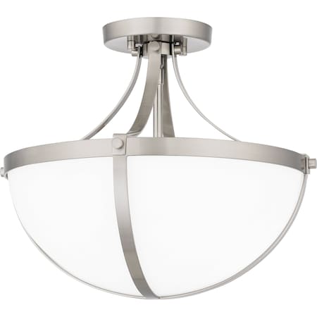Quoizel Antebellum Semi Flush 2 Lights Brushed Nickel ATB1714BN